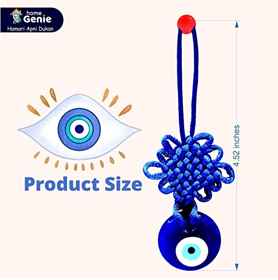 Round Evil Eye With Ruyi Knot Round Evil Eye With Ruyi Knot